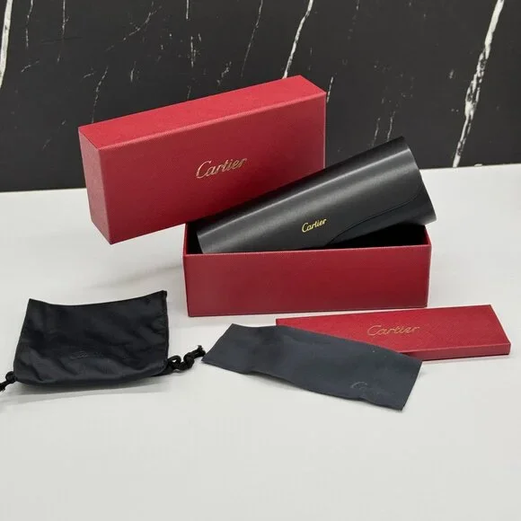 NEW CARTIER CT0332S 005 GOLD BROWN WOMEN SUNGLASSES CARTIER - Picture 15 of 15